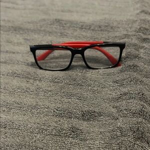 Ray-Ban Black and Red Glasses